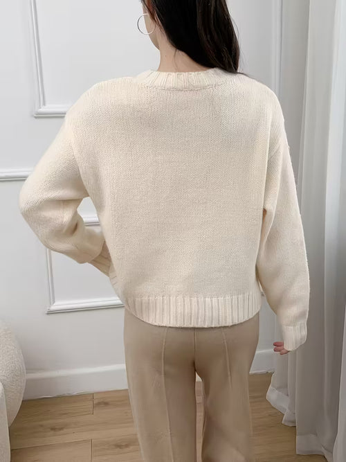 ZooRom New Age Slim Sweater – Beige