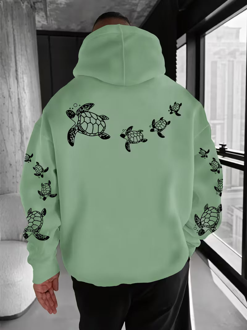 ZooRom Sea Turtle Hoodie – Light Green