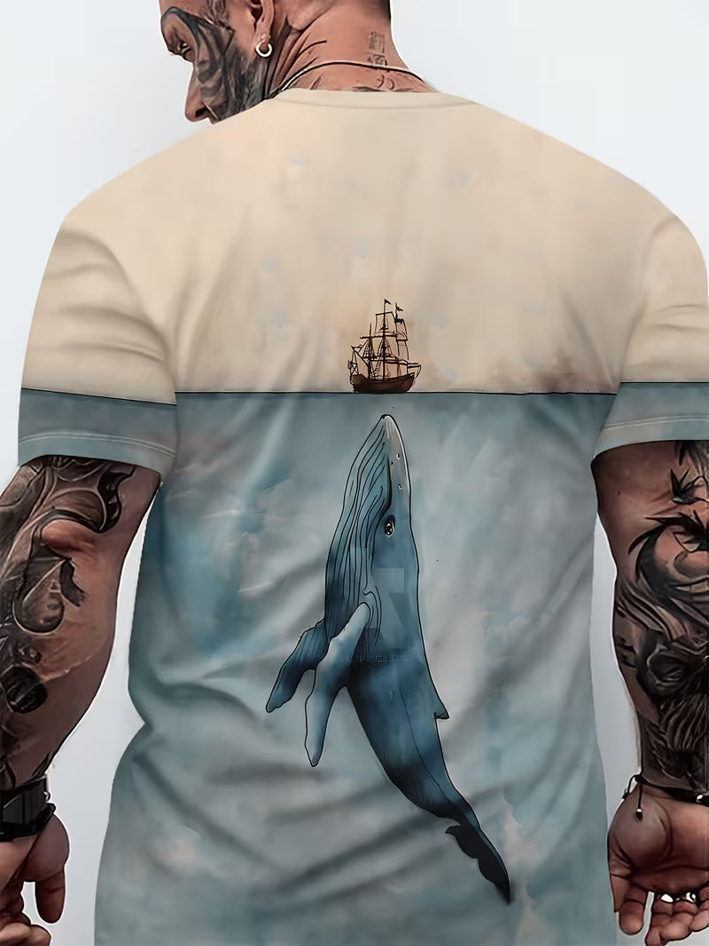 ZooRom Whale Sports Tee – Mixed Color